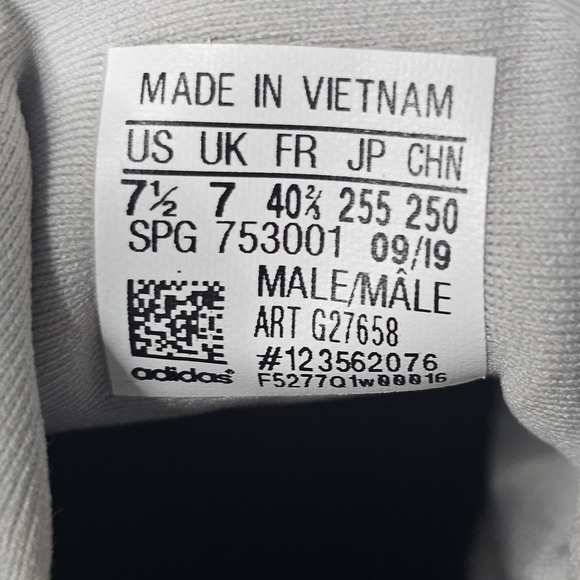 Adidas Baseball Cleats Afterburner Men's White Silver Metal Spikes Size 7.5 - Picture 8 of 11